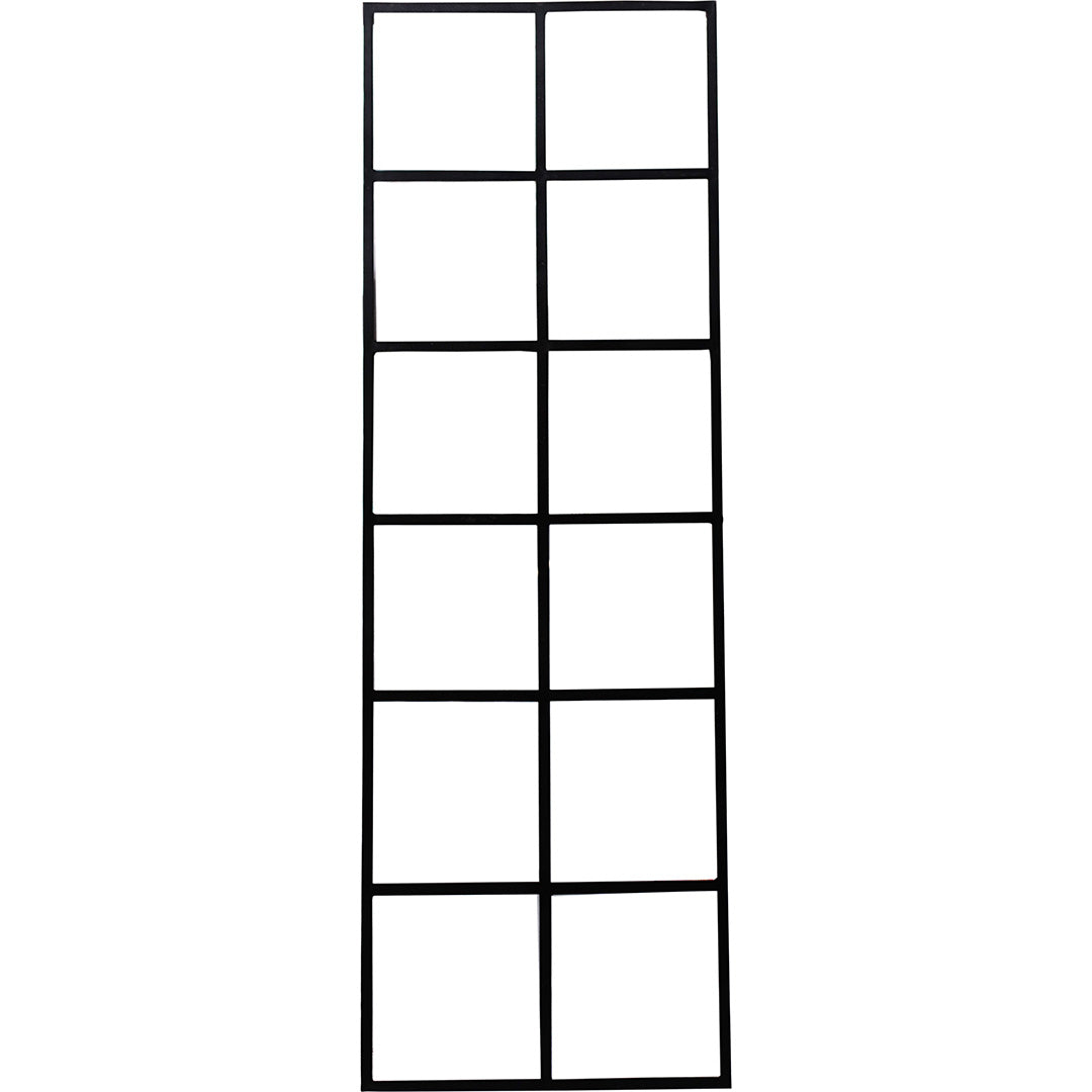 Trennwand - Raumteiler industrial mit 12 Glasfenstern
