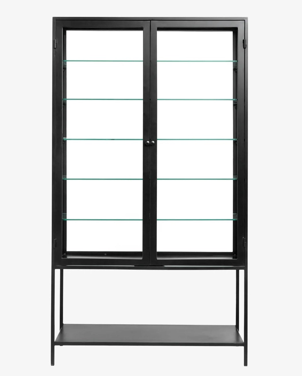 Hochbeinige Vitrine Metall