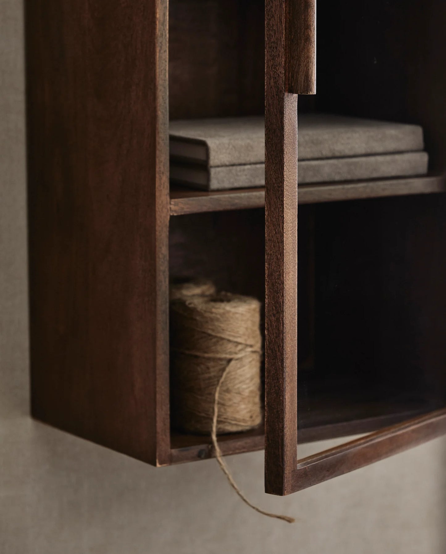 Wandvitrine JO natur Holz Landhaus - cosmali-shop.com