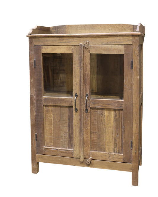 Anrichte - Vitrine Altholz