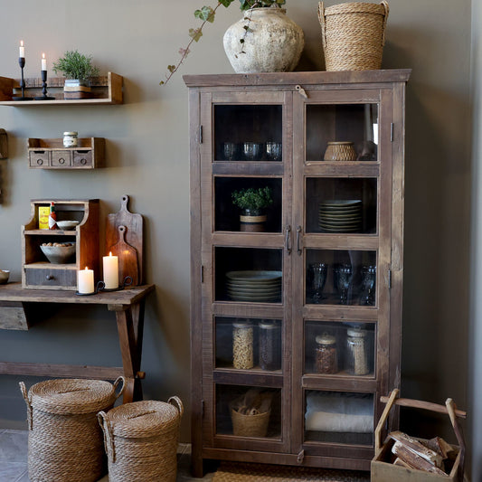 Vitrine Altholz - Schrank - cosmali-shop.de