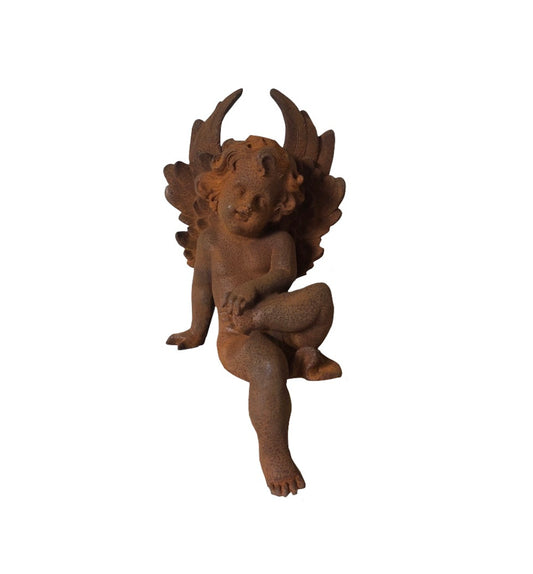 Gartenskulptur "sitzender Engel" - cosmali-shop.com