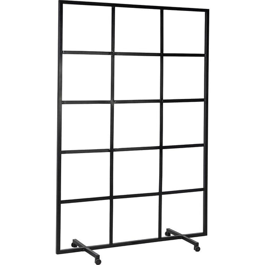 Trennwand, Raumteiler Metall H 183 cm auf Rädern - cosmali-shop.com