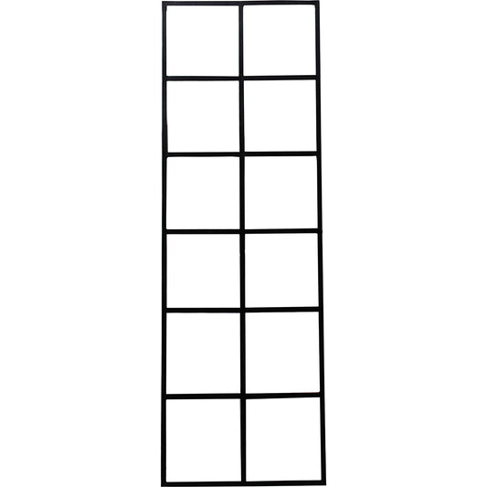 Trennwand - Raumteiler industrial mit 12 Glasfenstern