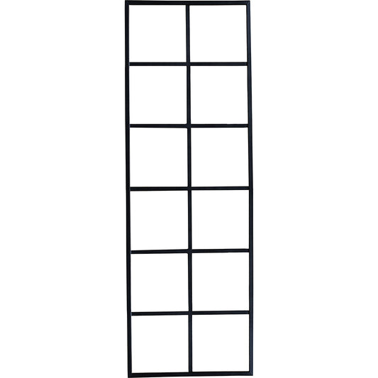 Trennwand - Raumteiler industrial OHNE GLAS 12 Fenstern - cosmali-shop.com