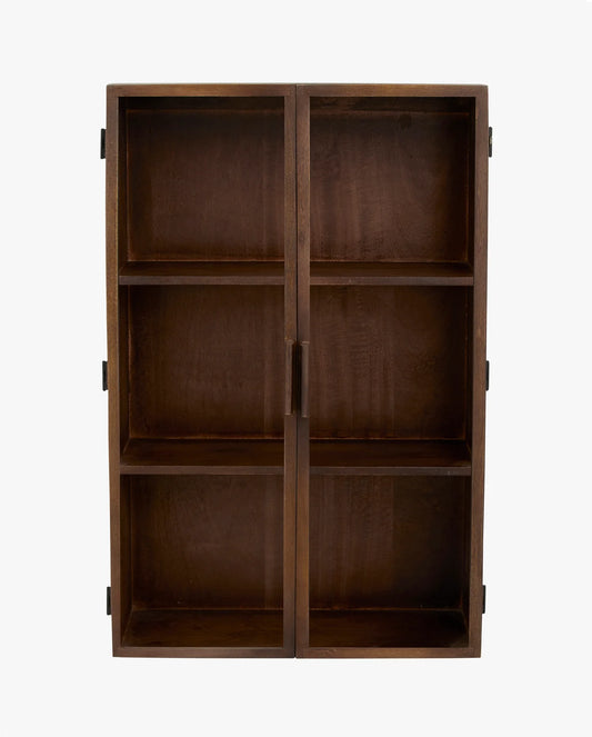 Wandvitrine JO natur Holz Landhaus - cosmali-shop.com